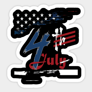 July 4th Sticker